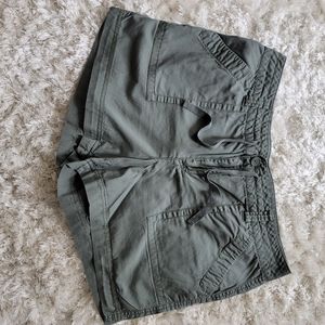 French Cuff olive green shorts. Size 12